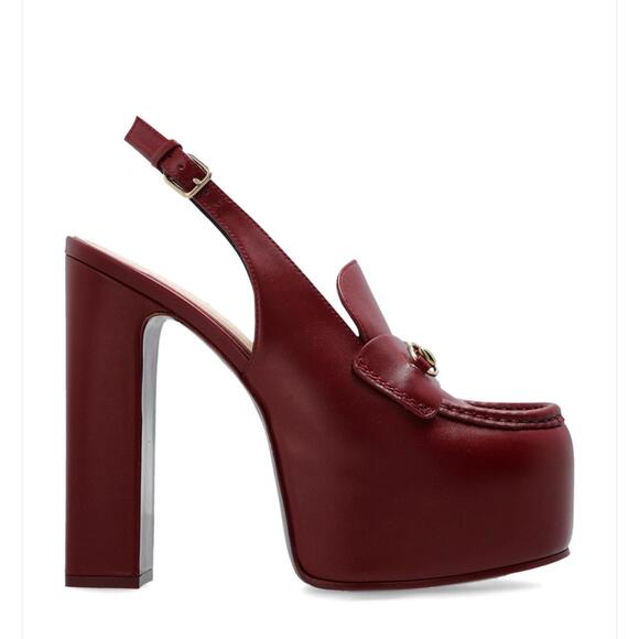 Gucci Horsebit Platform Slingbacks - Picture 1 of 4